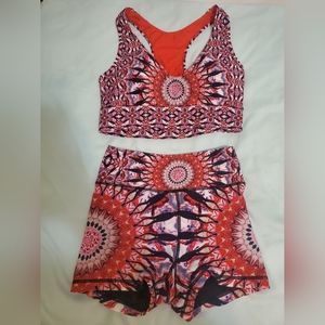 Red Wolven match set, size small